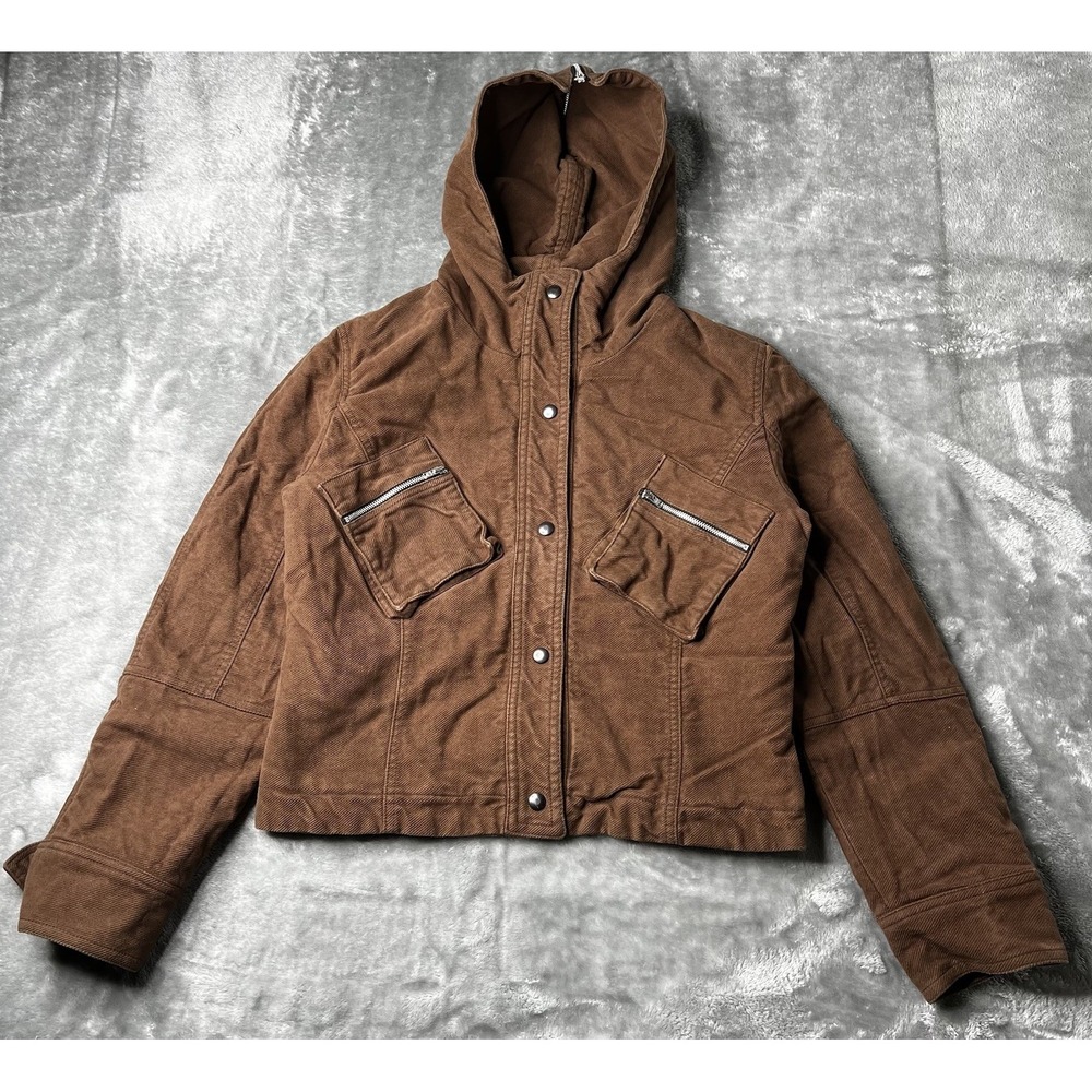 Womens Vintage Y2K Jacket Size 43 (US 12-14) Utility Pocket Boho 2000s Gorpcore